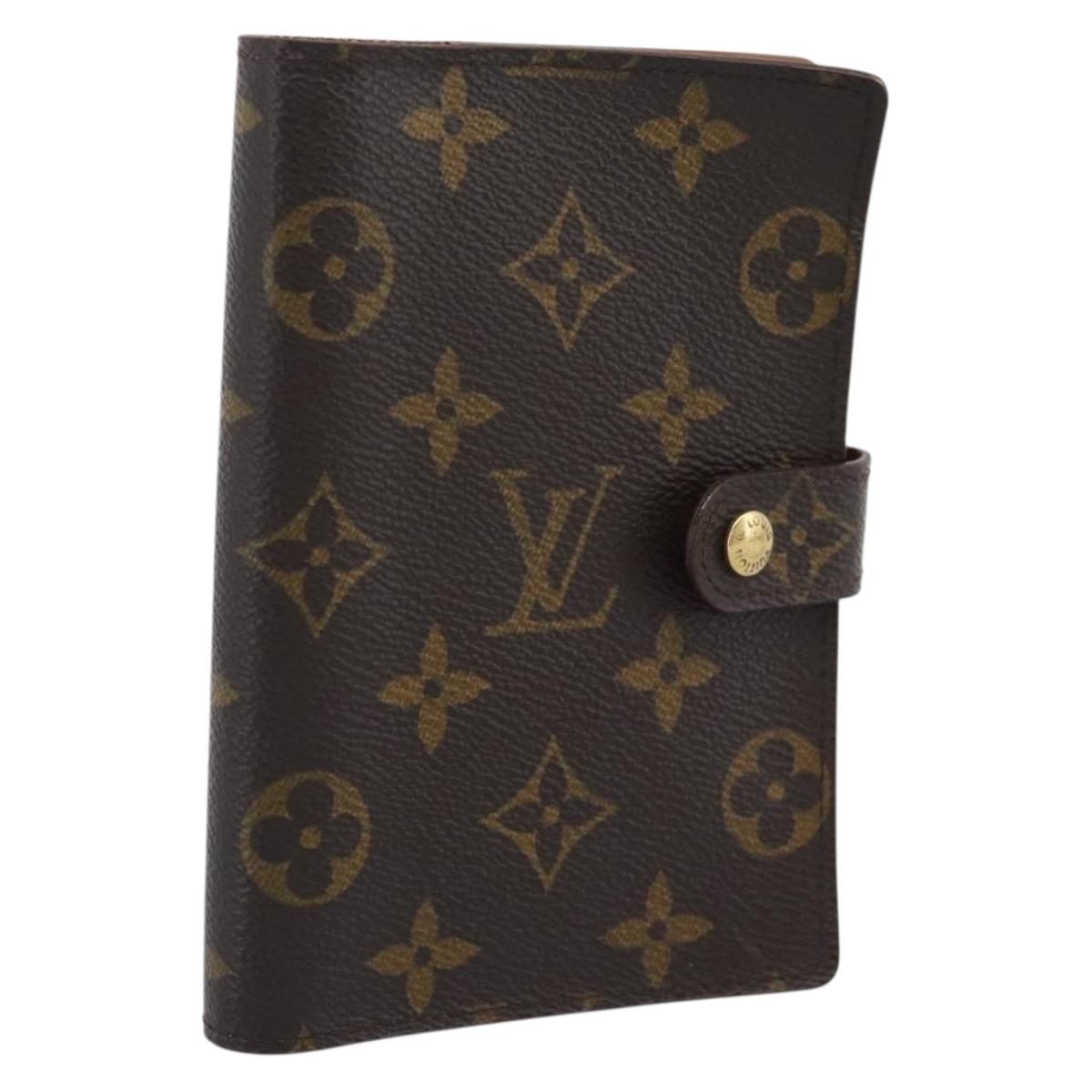 LOUIS VUITTON Monogram Agenda PM Day Planner Cover R20005 LV Auth 193794