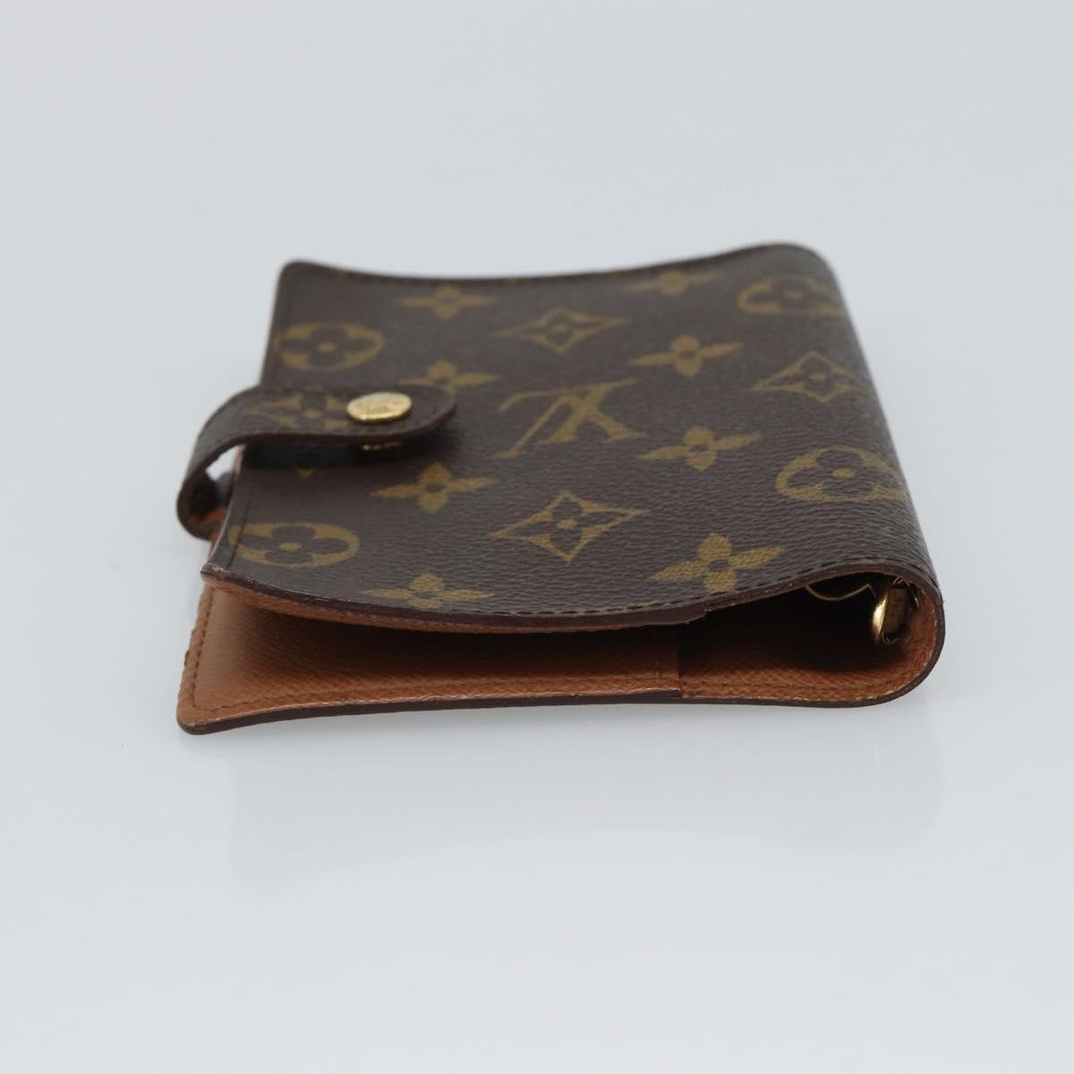 LOUIS VUITTON Monogram Agenda PM Day Planner Cover R20005 LV Auth 193794
