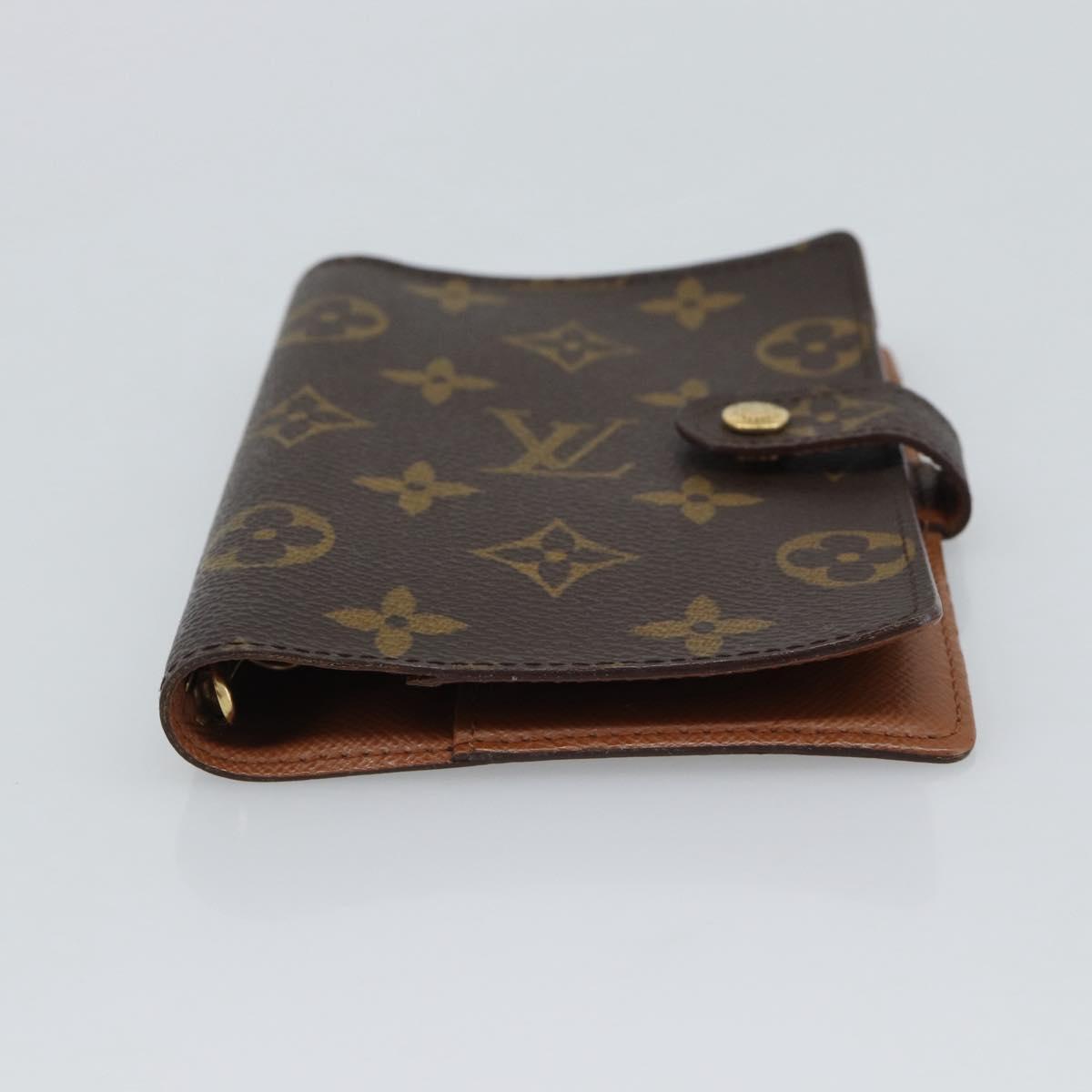 LOUIS VUITTON Monogram Agenda PM Day Planner Cover R20005 LV Auth 193794