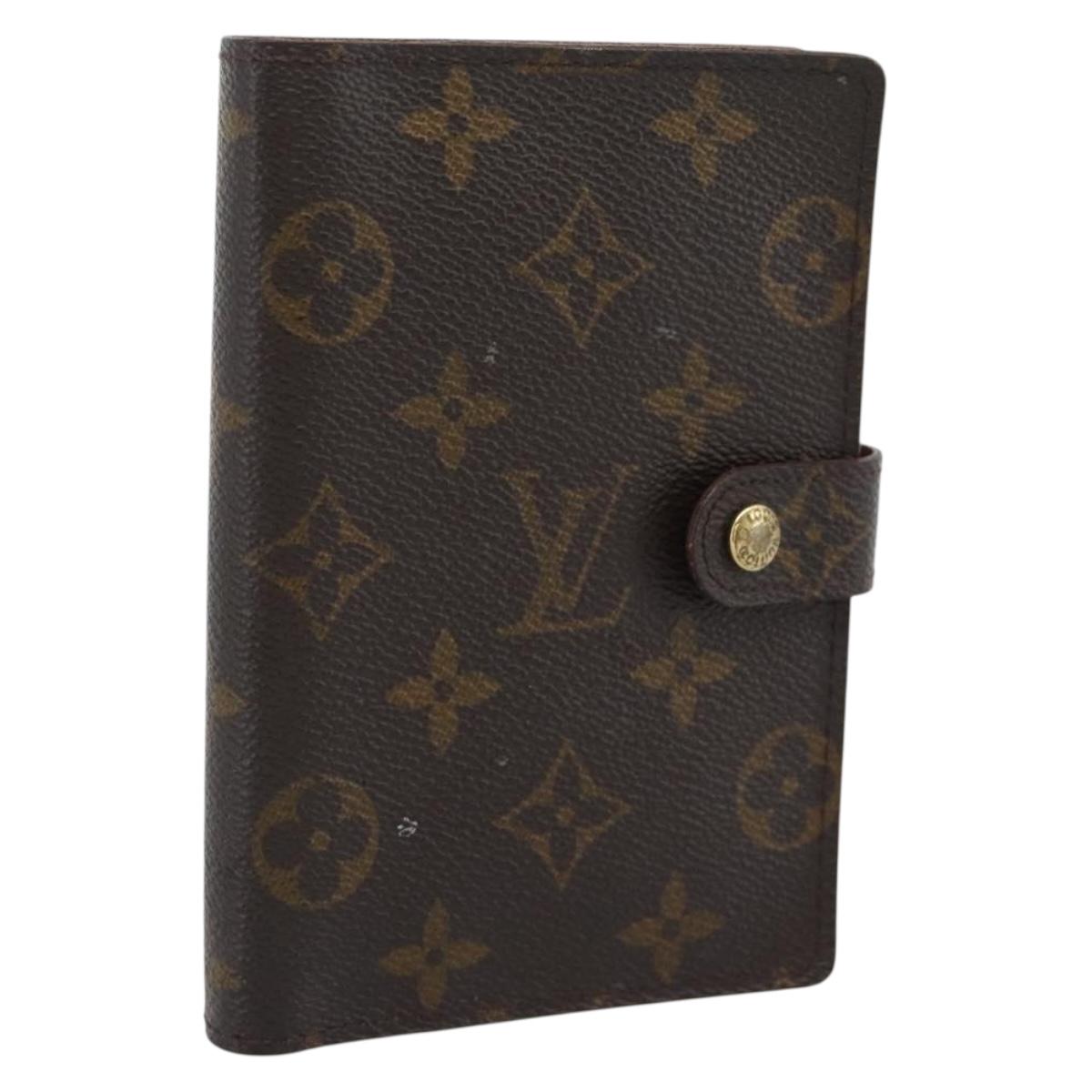 LOUIS VUITTON Monogram Agenda PM Day Planner Cover R20005 LV Auth 193795