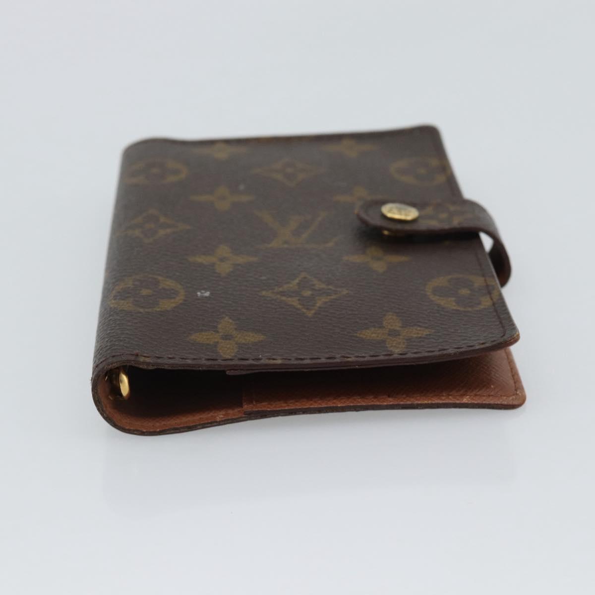 LOUIS VUITTON Monogram Agenda PM Day Planner Cover R20005 LV Auth 193795