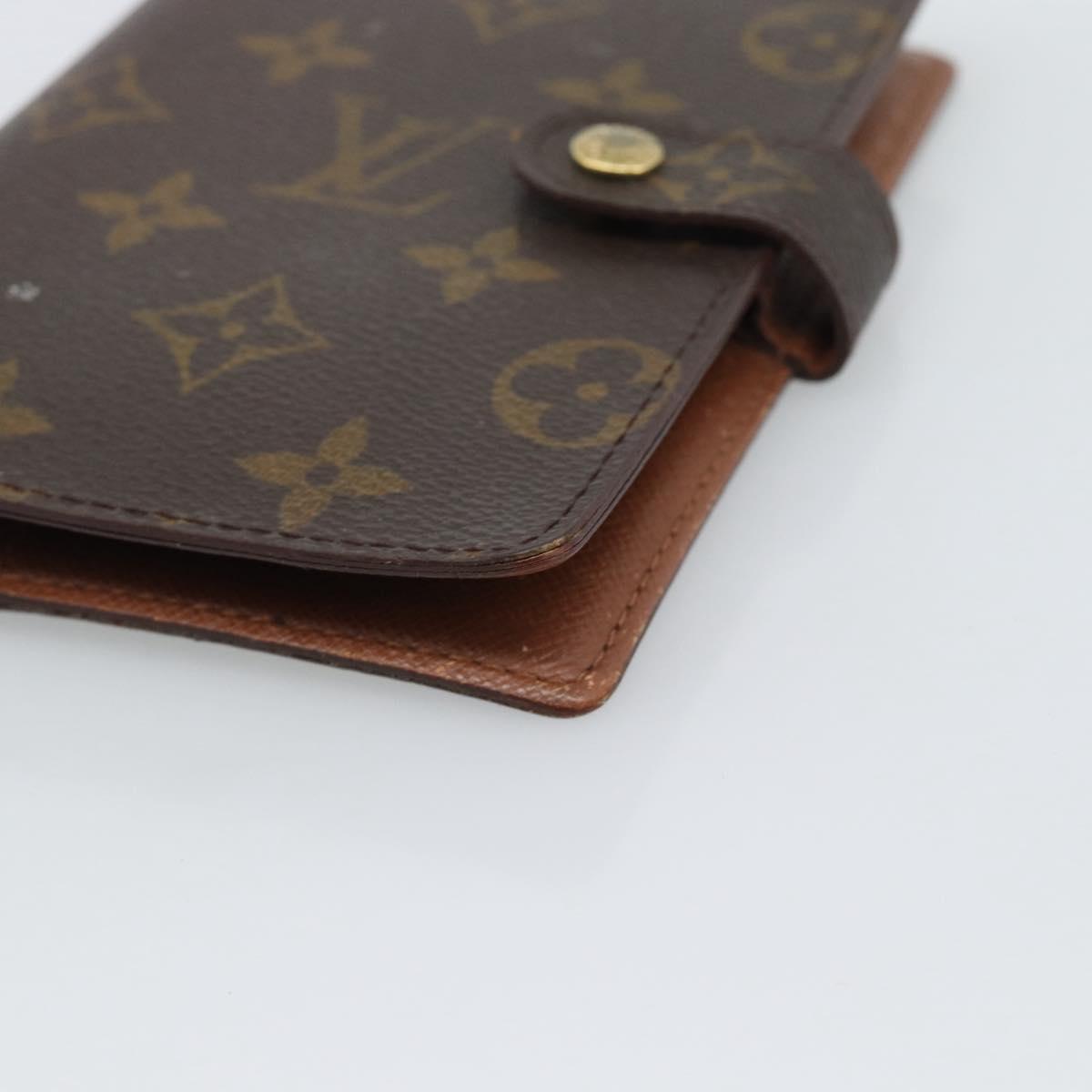 LOUIS VUITTON Monogram Agenda PM Day Planner Cover R20005 LV Auth 193795
