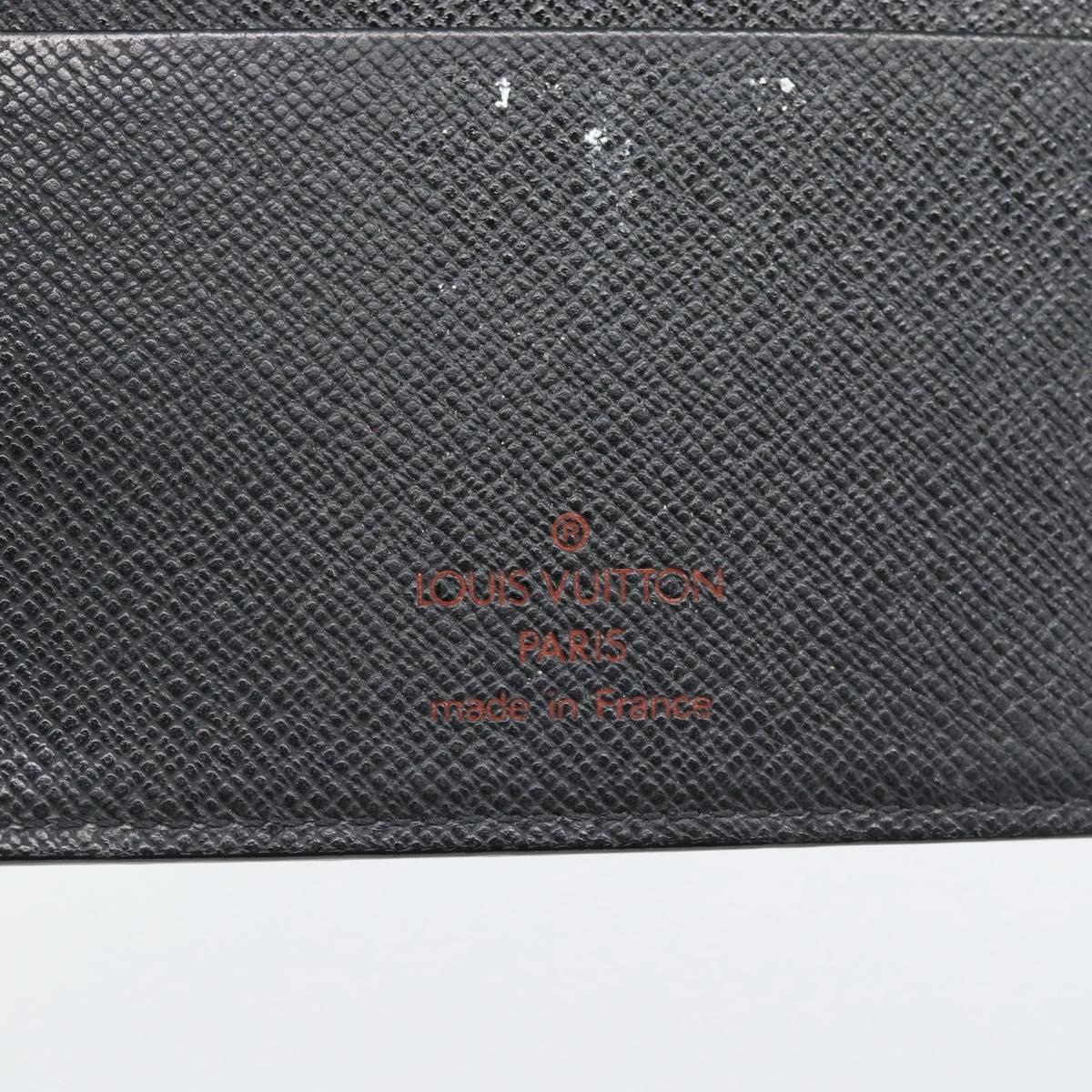 LOUIS VUITTON Epi Agenda MM Day Planner Cover Black R20042 LV Auth 193797