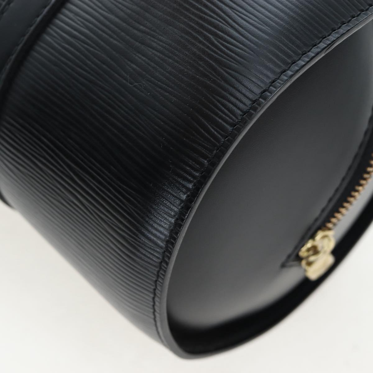 LOUIS VUITTON Epi Soufflot Hand Bag Black M52222 LV Auth 193839V
