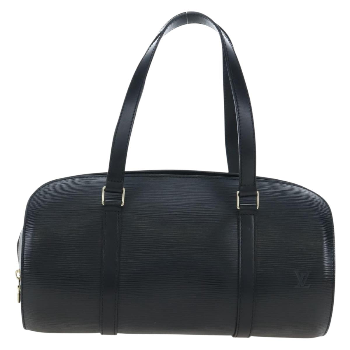 LOUIS VUITTON Epi Soufflot Hand Bag Black M52222 LV Auth 193839V