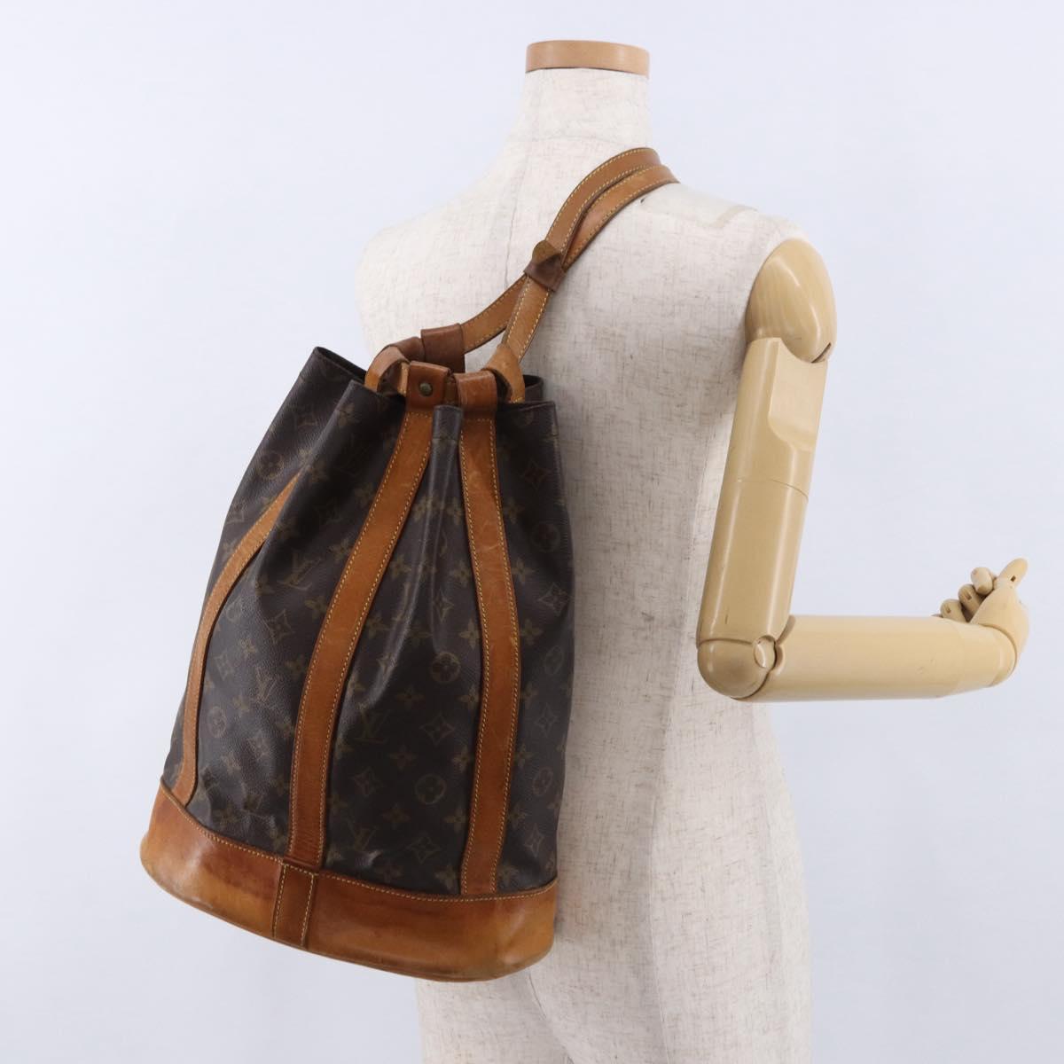 LOUIS VUITTON Monogram Randonnee PM Shoulder Bag M42243 LV Auth 193841