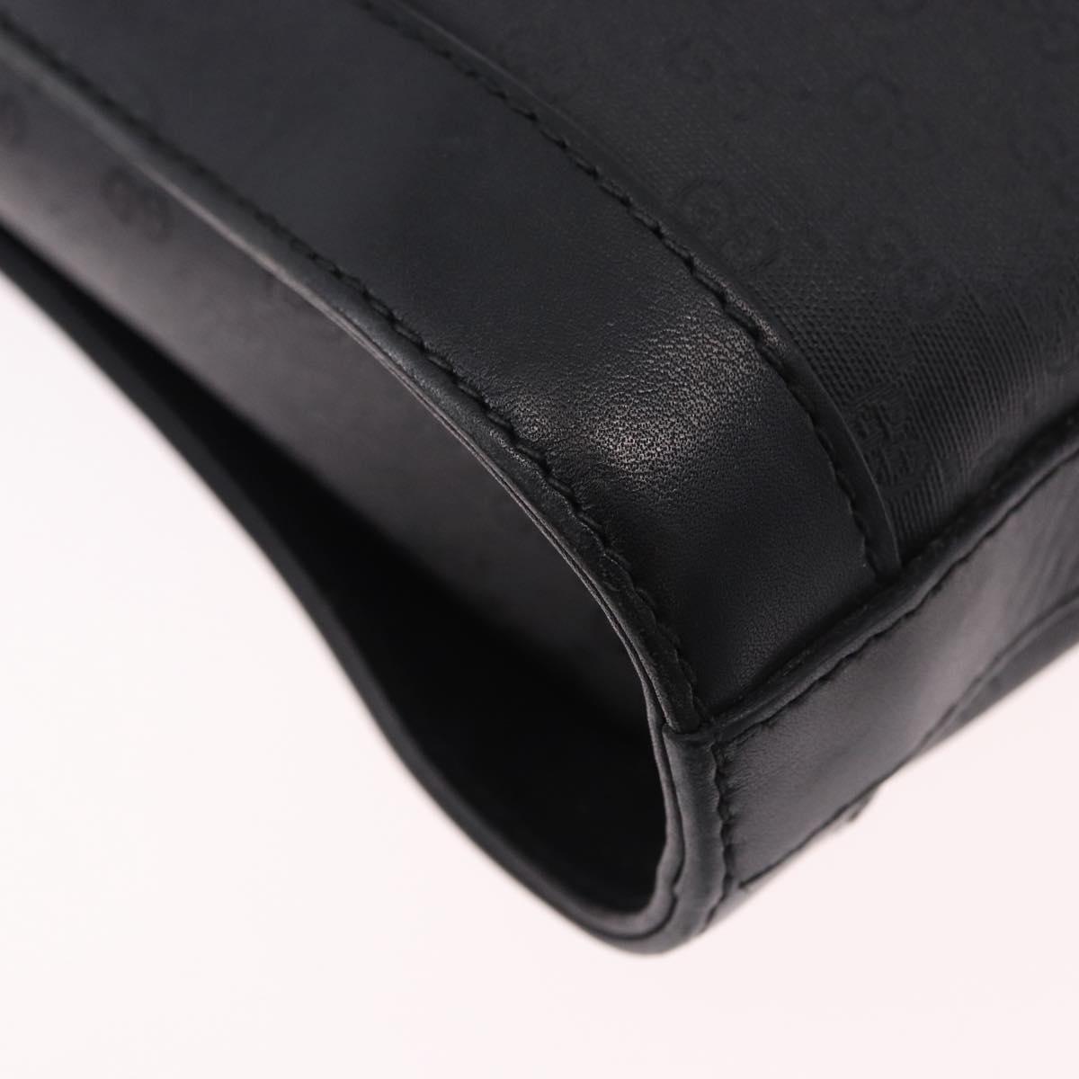 GUCCI Micro GG Supreme Web Sherry Line Bag PVC Black 001 110 0968 Auth 193846