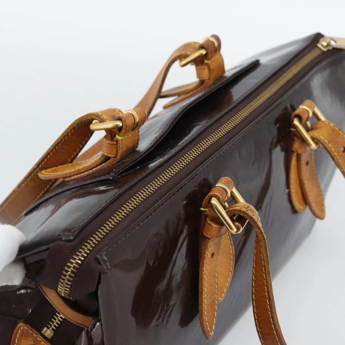 LOUIS VUITTON Monogram Vernis Rosewood Avenue Bag Amarante M93510 LV Auth 193852