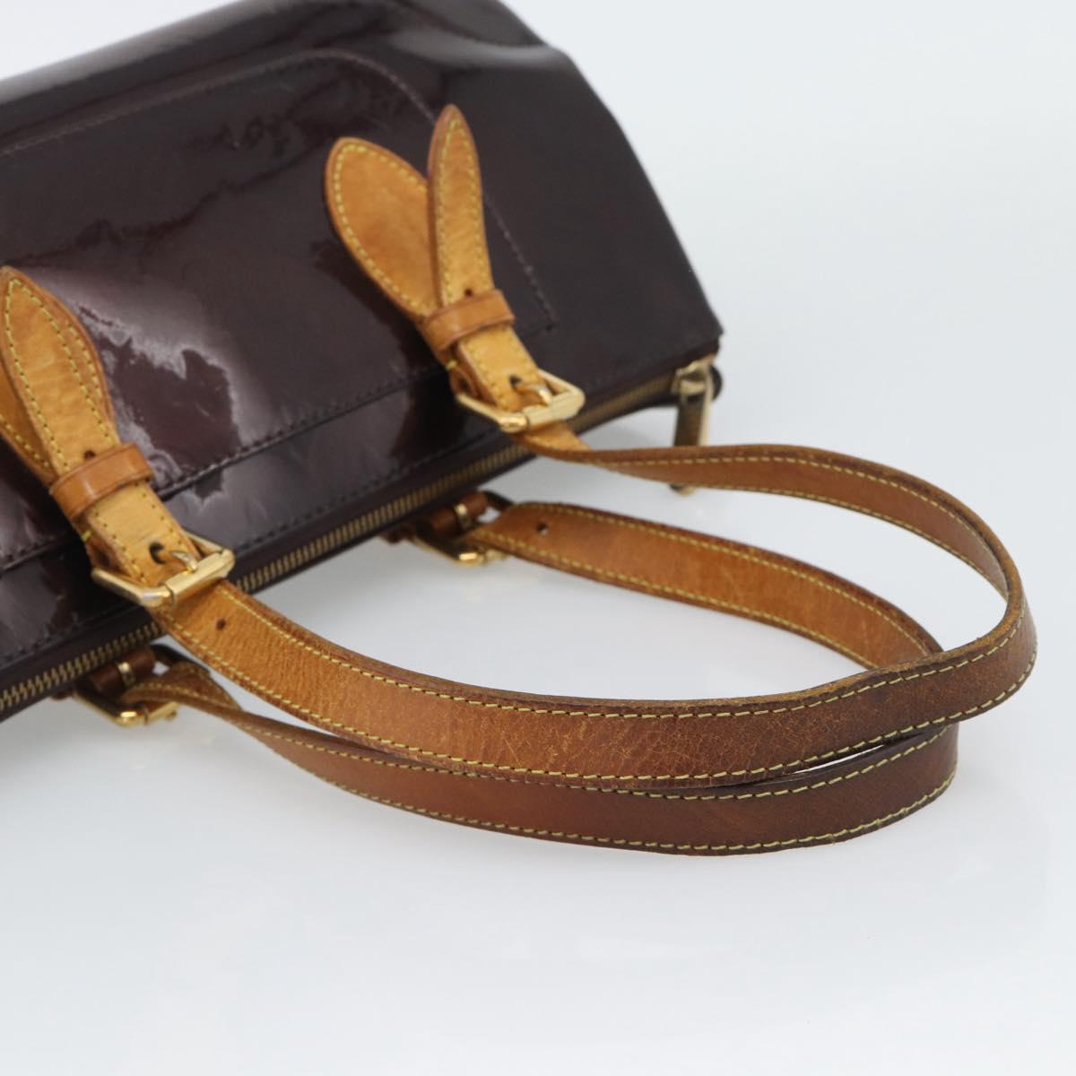 LOUIS VUITTON Monogram Vernis Rosewood Avenue Bag Amarante M93510 LV Auth 193852