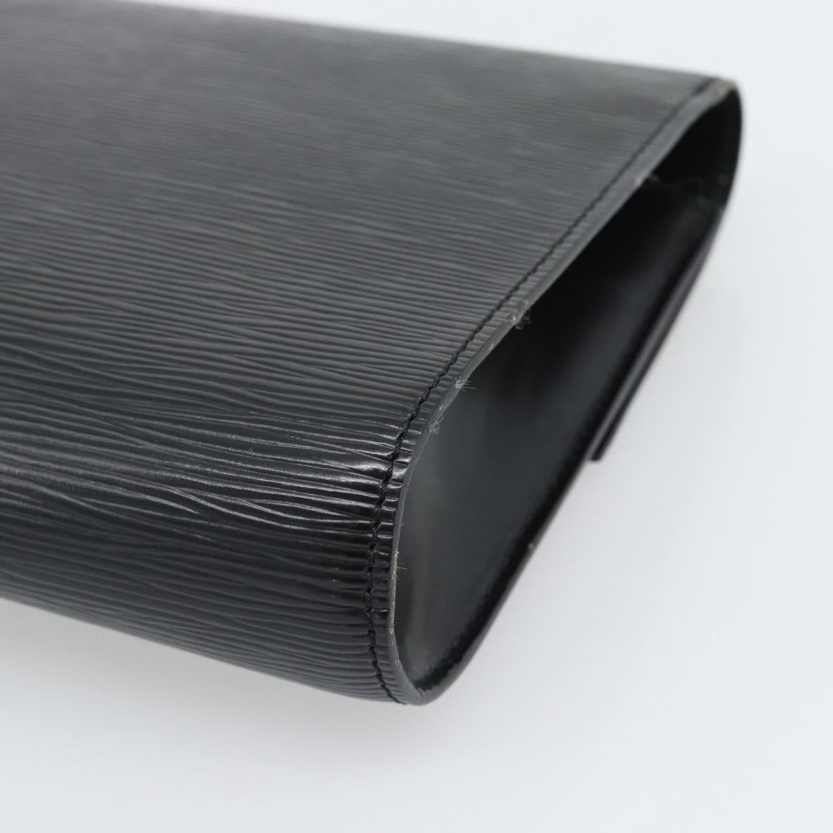 LOUIS VUITTON Epi Chaillot Clutch Bag Black M52542 LV Auth 193853