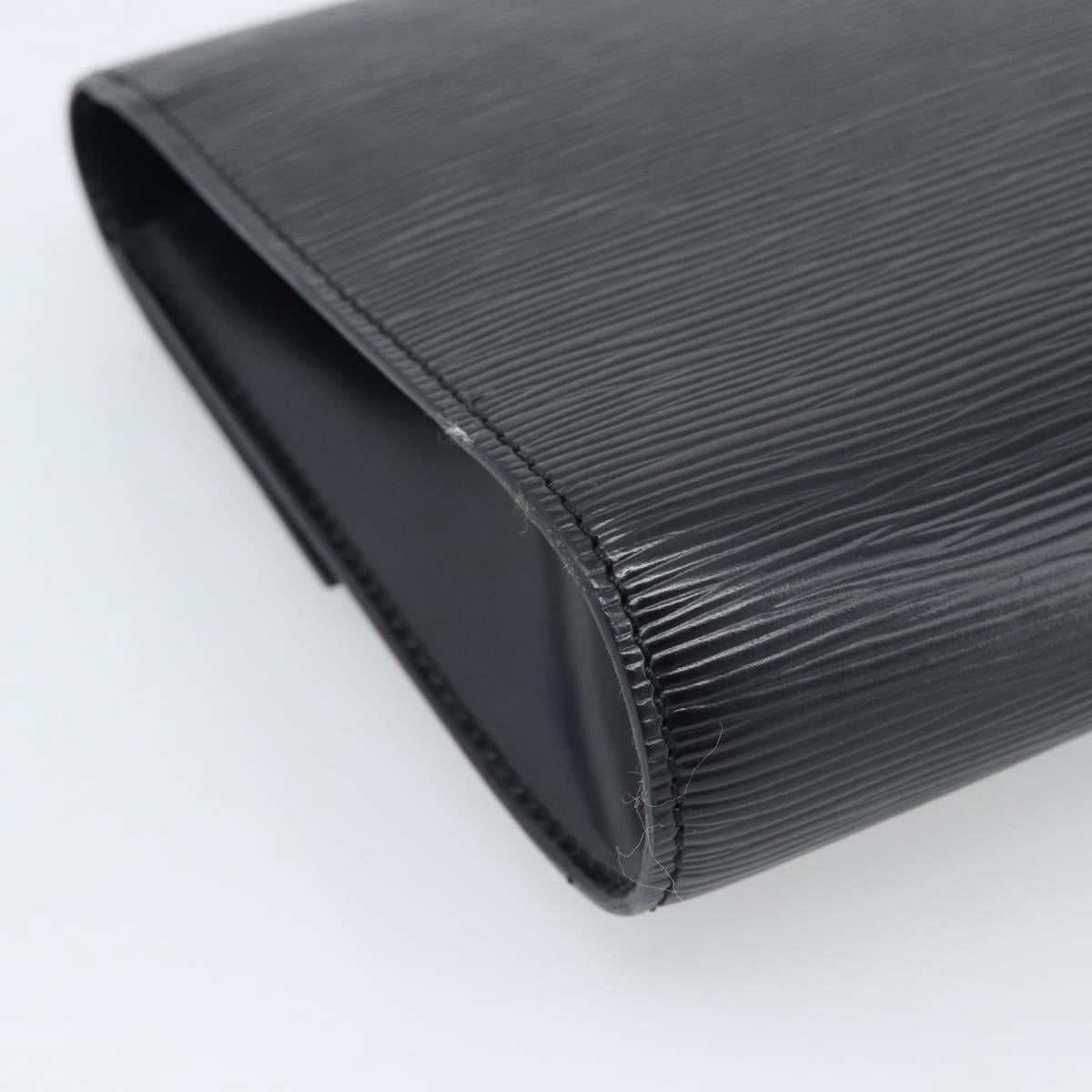 LOUIS VUITTON Epi Chaillot Clutch Bag Black M52542 LV Auth 193853