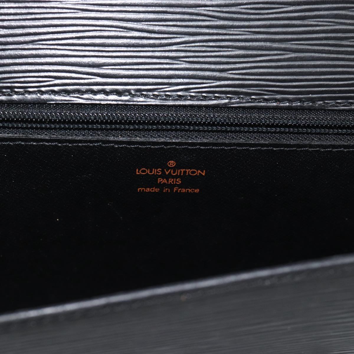 LOUIS VUITTON Epi Chaillot Clutch Bag Black M52542 LV Auth 193853