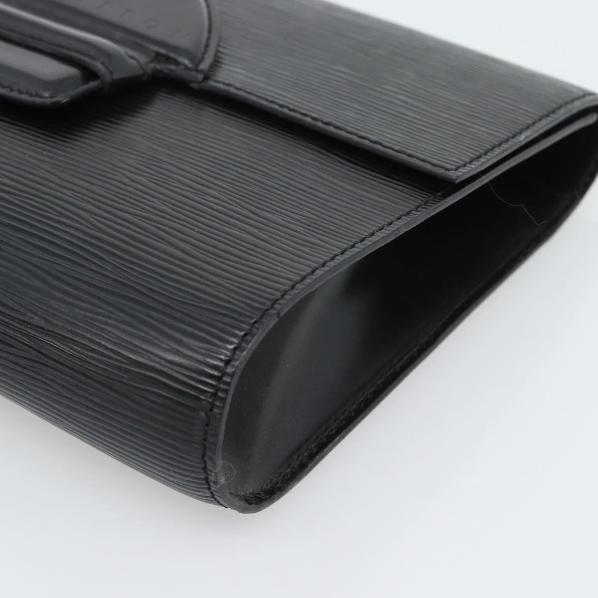 LOUIS VUITTON Epi Chaillot Clutch Bag Black M52542 LV Auth 193853