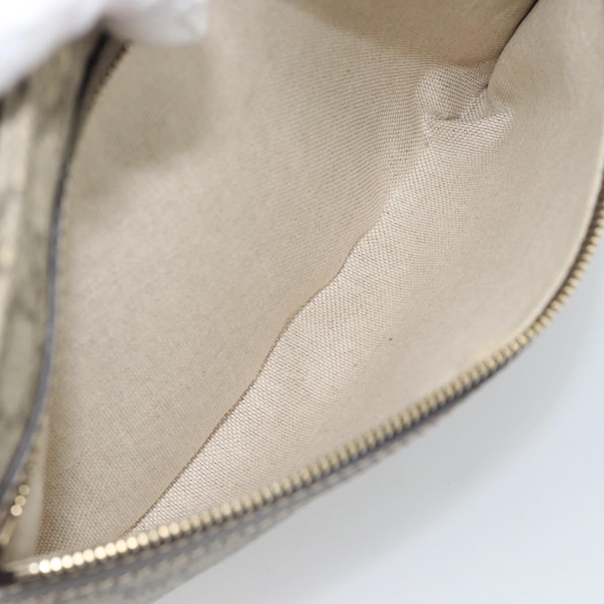 GUCCI GG Supreme Shoulder Bag PVC Beige Gold 295257 Auth 193862