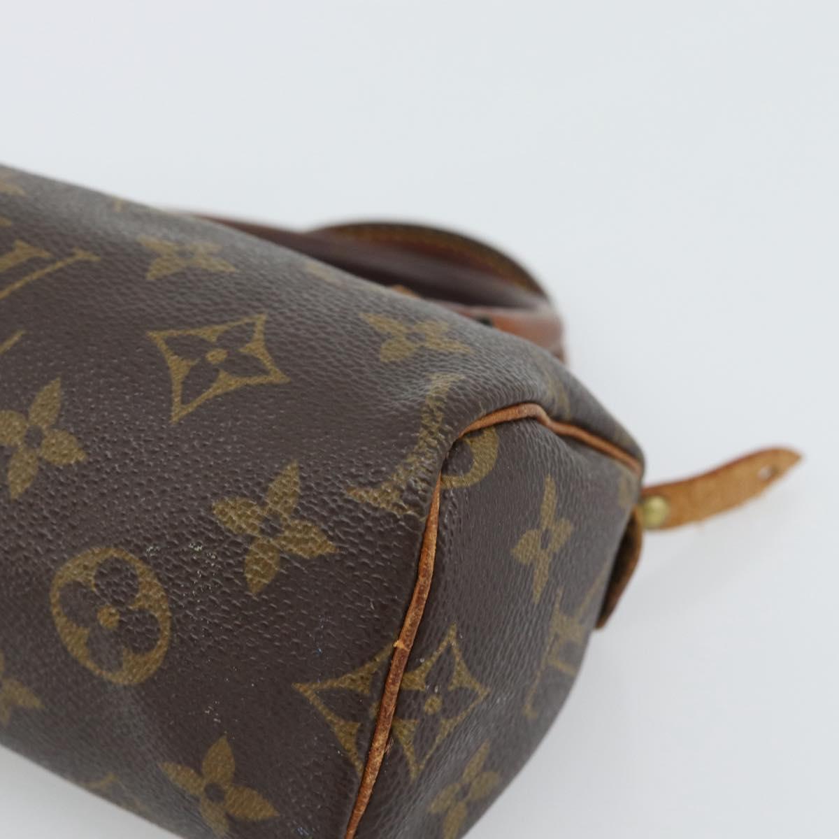 LOUIS VUITTON Monogram Mini Speedy Hand Bag M41534 LV Auth 193865