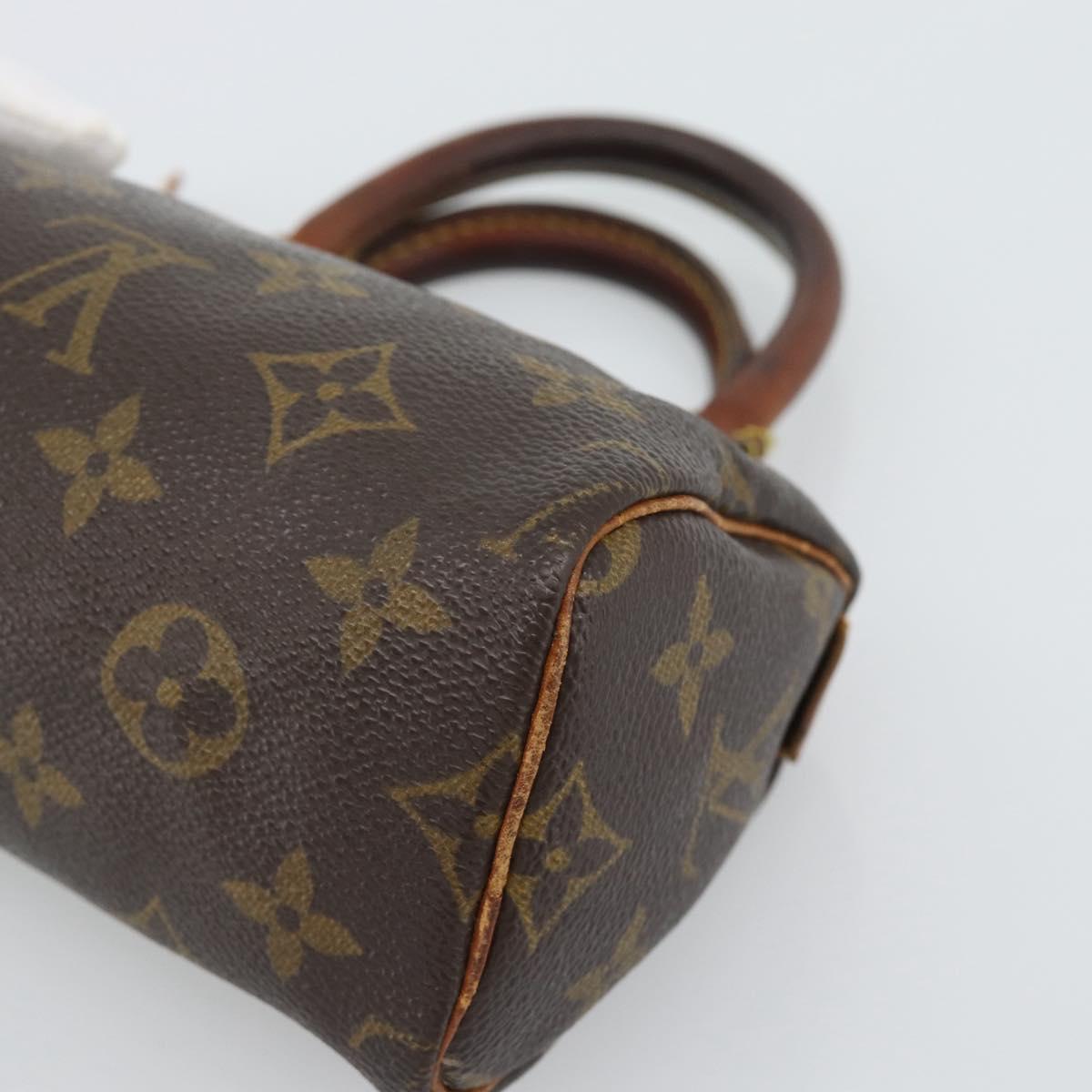 LOUIS VUITTON Monogram Mini Speedy Hand Bag M41534 LV Auth 193865