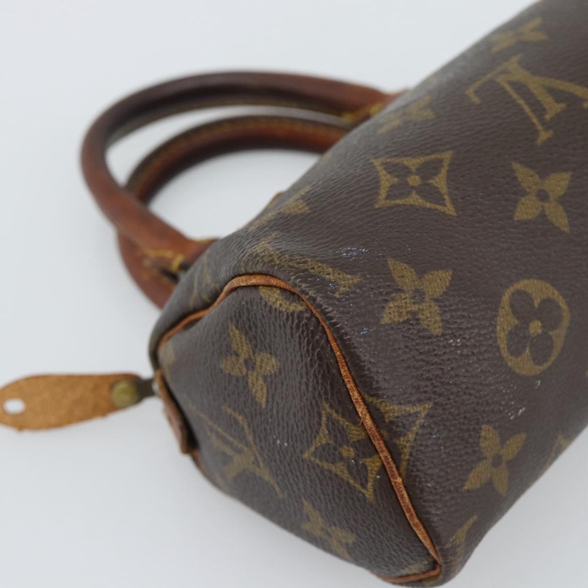 LOUIS VUITTON Monogram Mini Speedy Hand Bag M41534 LV Auth 193865