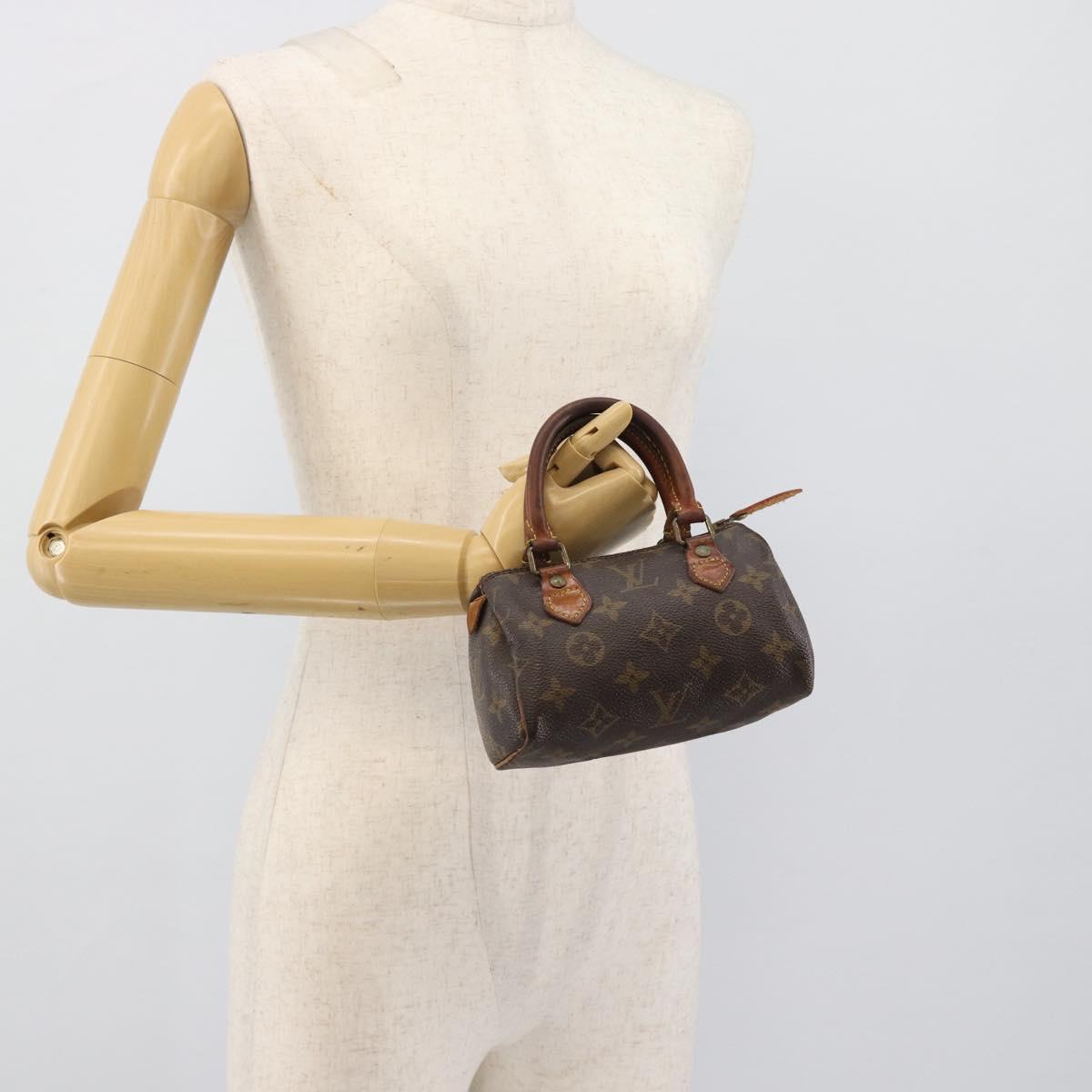 LOUIS VUITTON Monogram Mini Speedy Hand Bag M41534 LV Auth 193865