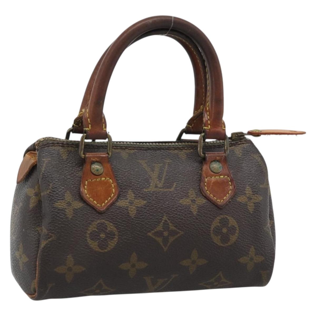 LOUIS VUITTON Monogram Mini Speedy Hand Bag M41534 LV Auth 193865