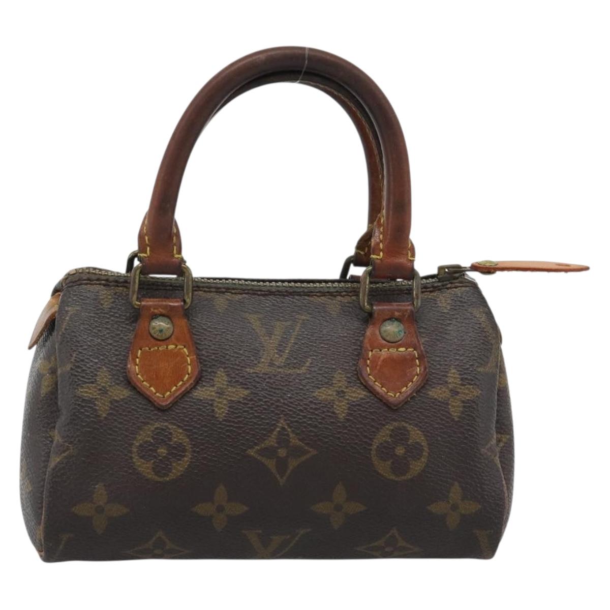 LOUIS VUITTON Monogram Mini Speedy Hand Bag M41534 LV Auth 193865