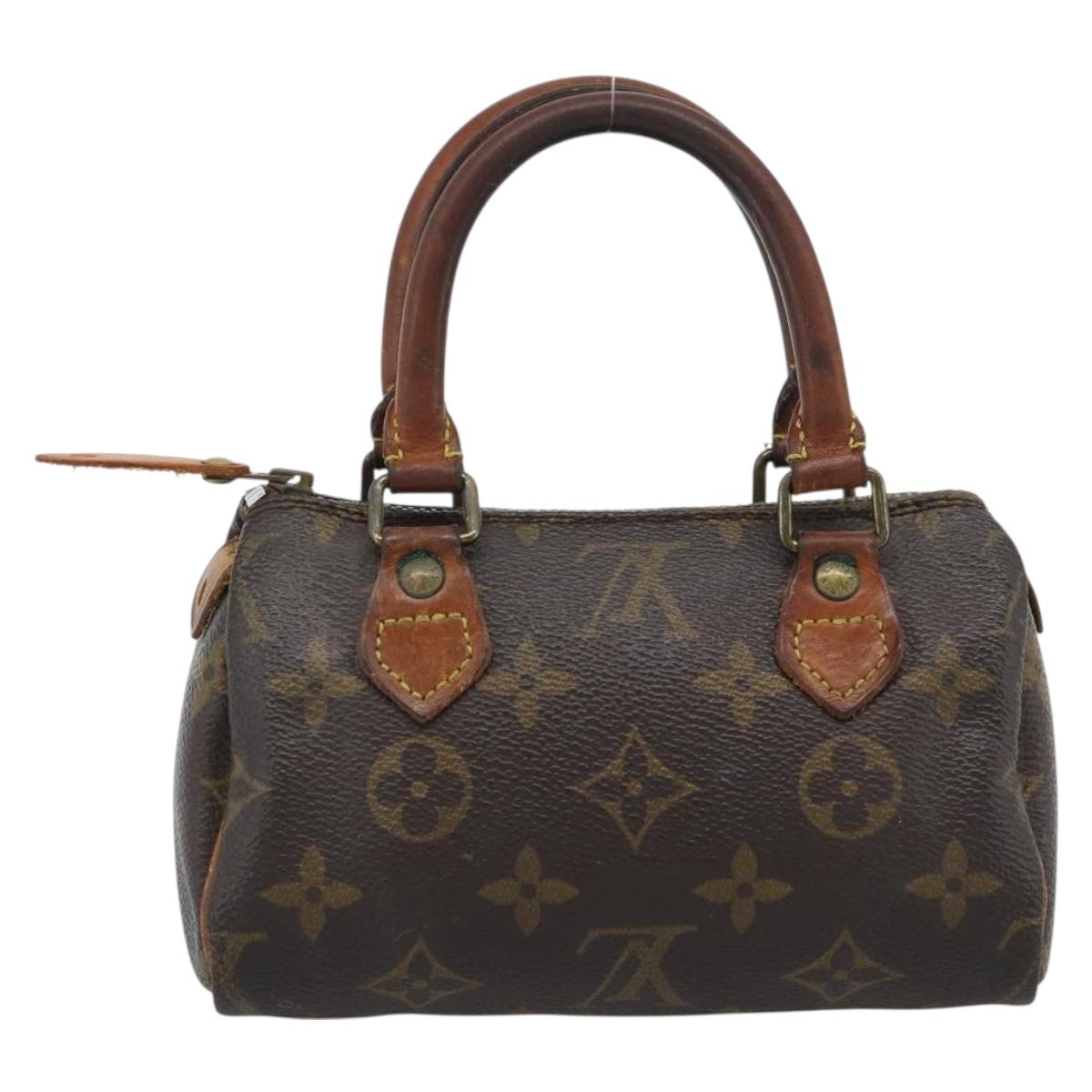 LOUIS VUITTON Monogram Mini Speedy Hand Bag M41534 LV Auth 193865