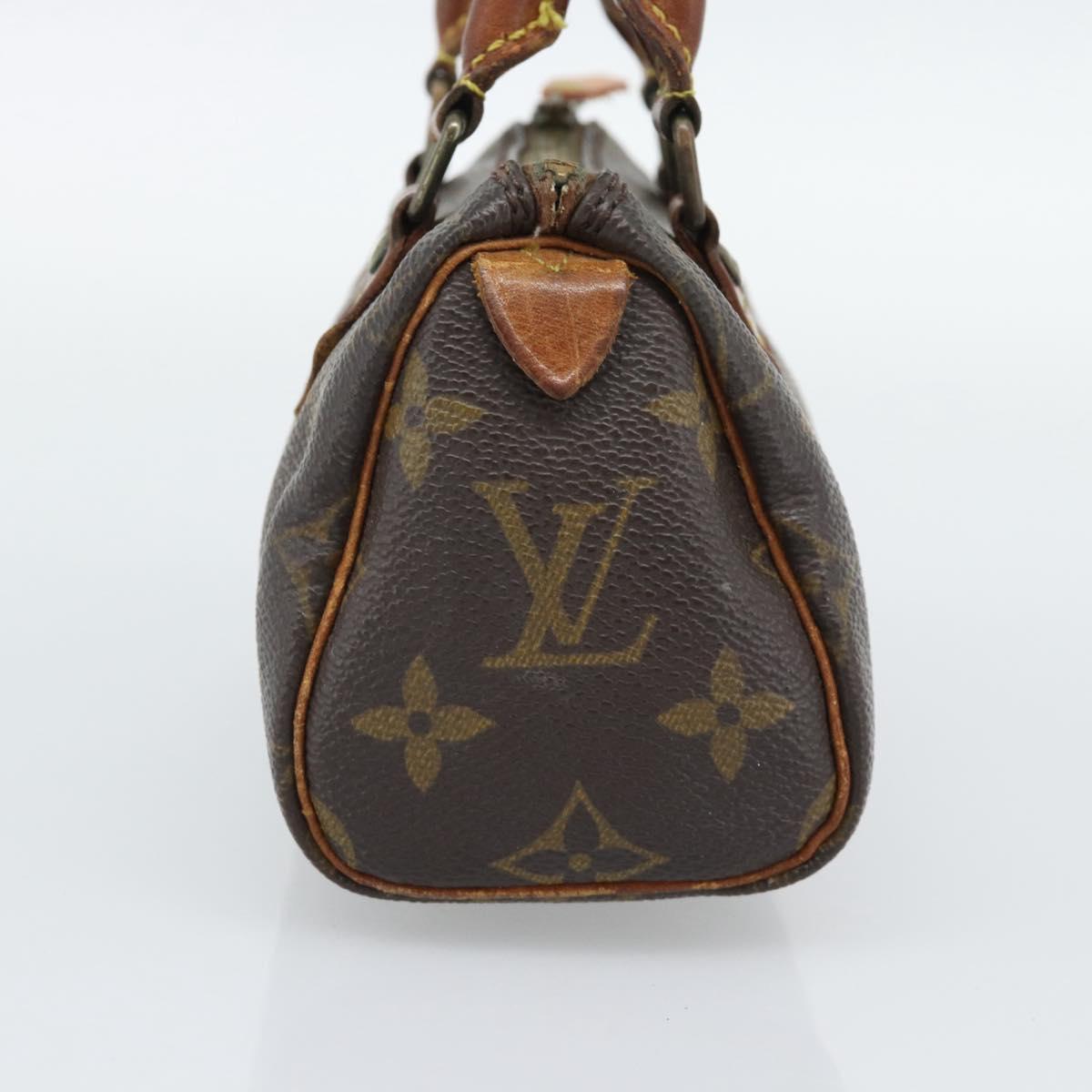 LOUIS VUITTON Monogram Mini Speedy Hand Bag M41534 LV Auth 193865