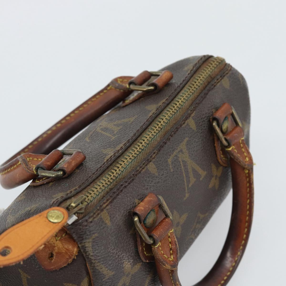 LOUIS VUITTON Monogram Mini Speedy Hand Bag M41534 LV Auth 193865