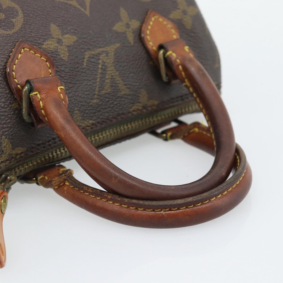 LOUIS VUITTON Monogram Mini Speedy Hand Bag M41534 LV Auth 193865