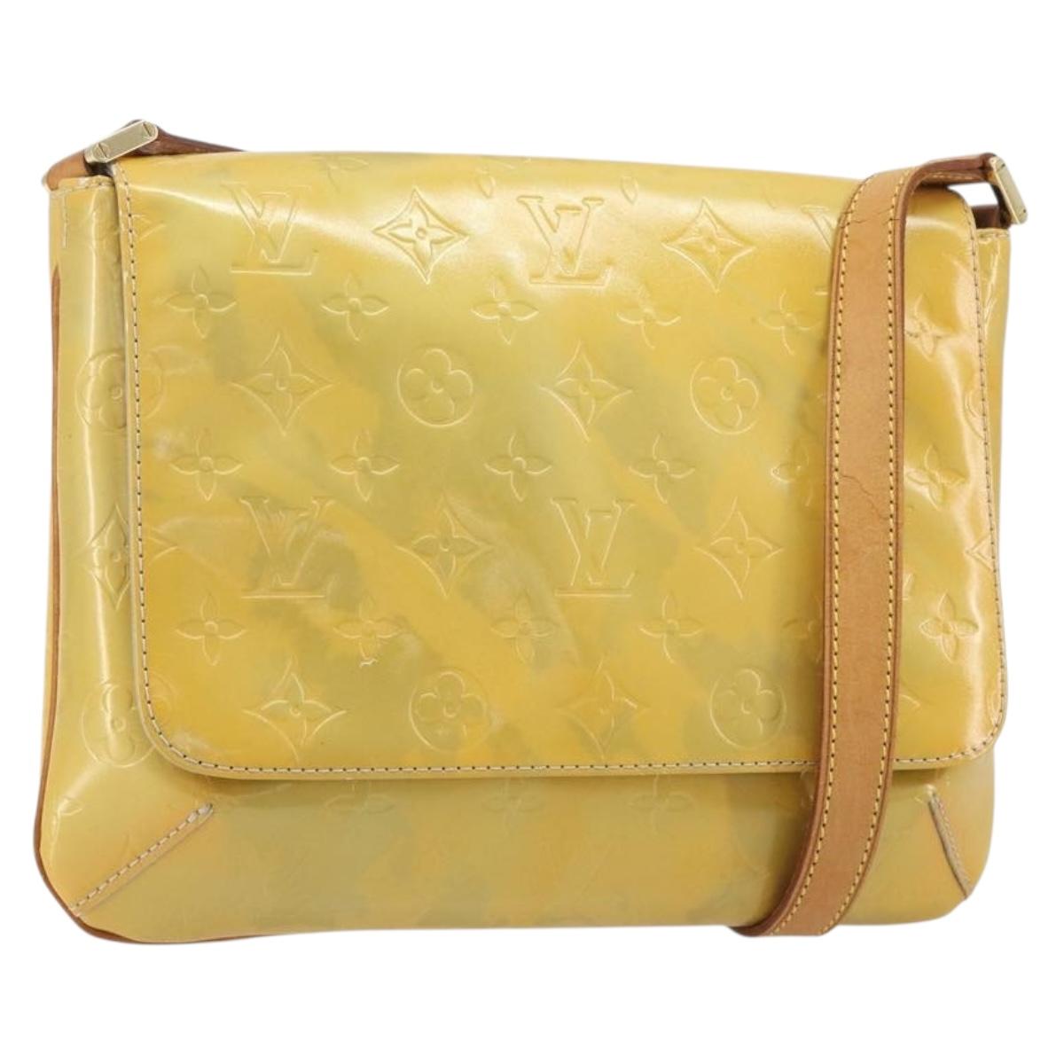 LOUIS VUITTON Monogram Vernis Thompson Street Bag Gris M91008 LV Auth 193875