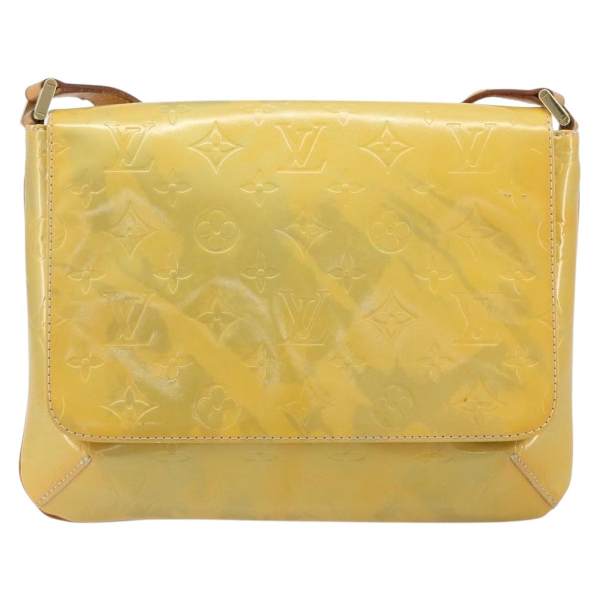 LOUIS VUITTON Monogram Vernis Thompson Street Bag Gris M91008 LV Auth 193875