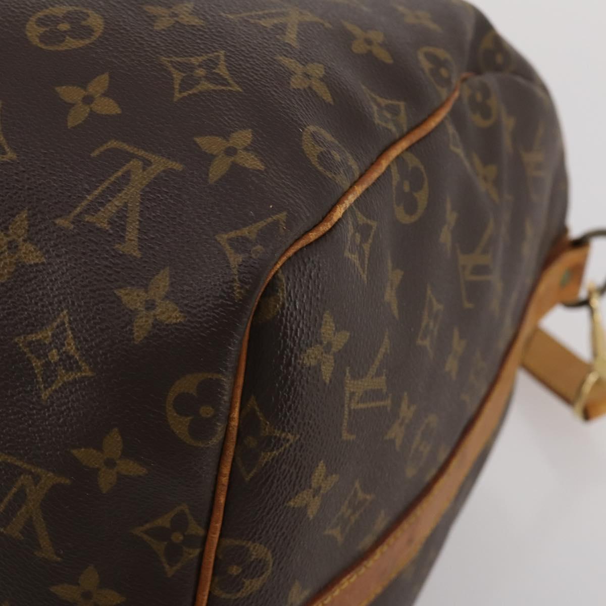 LOUIS VUITTON Monogram Keepall Bandouliere 55 Boston Bag M41414 LV Auth 193877