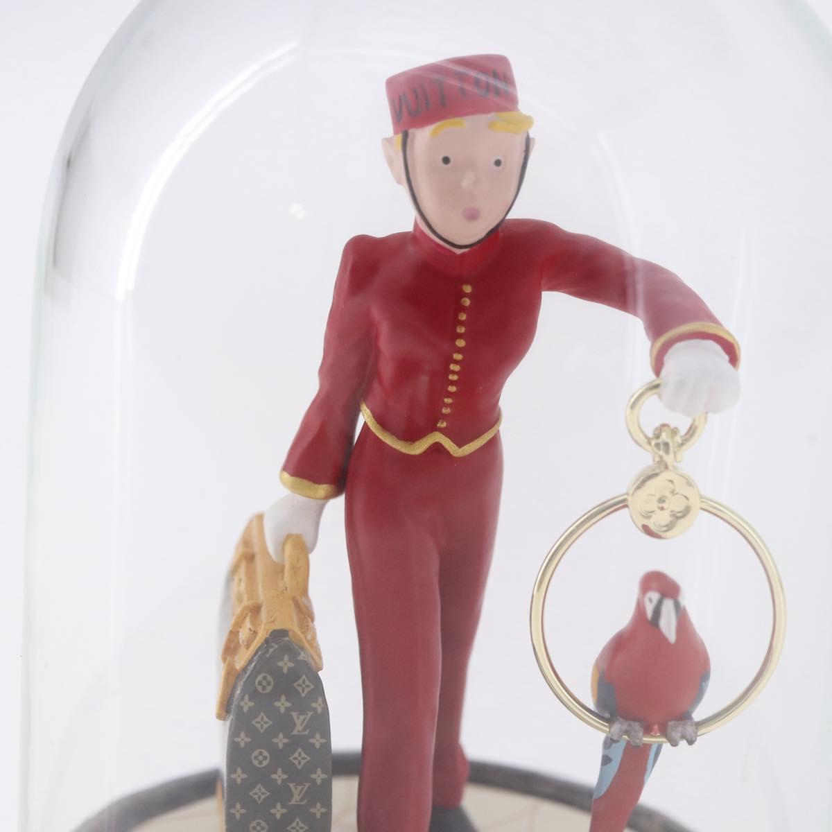 LOUIS VUITTON Pageboy Snow Globe Glass Clear LV Auth 193881M
