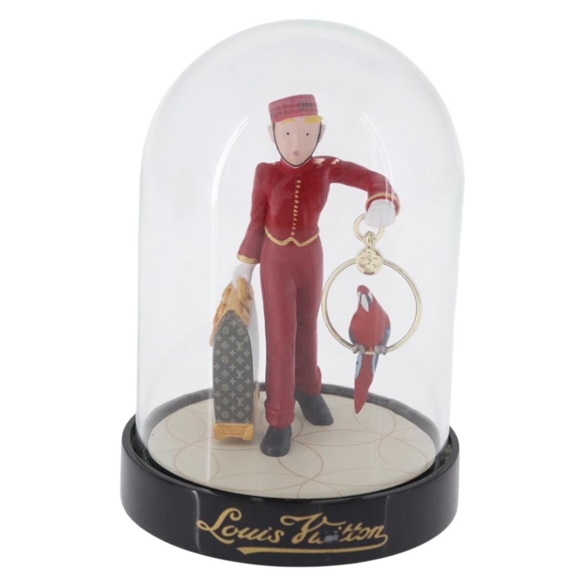 LOUIS VUITTON Pageboy Snow Globe Glass Clear LV Auth 193881M