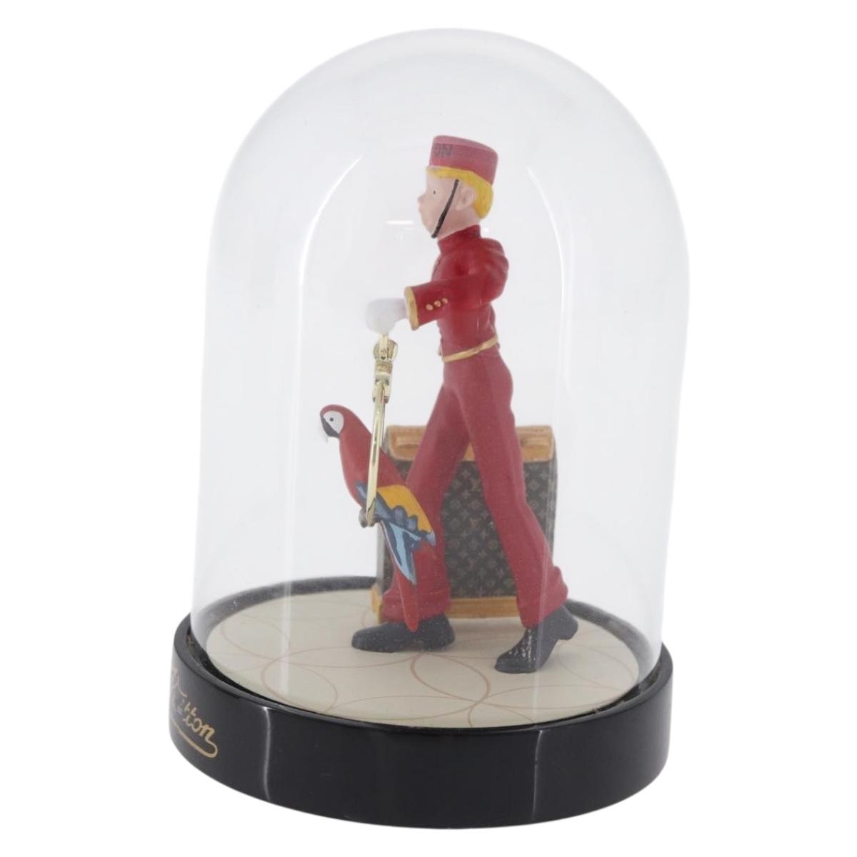 LOUIS VUITTON Pageboy Snow Globe Glass Clear LV Auth 193881M