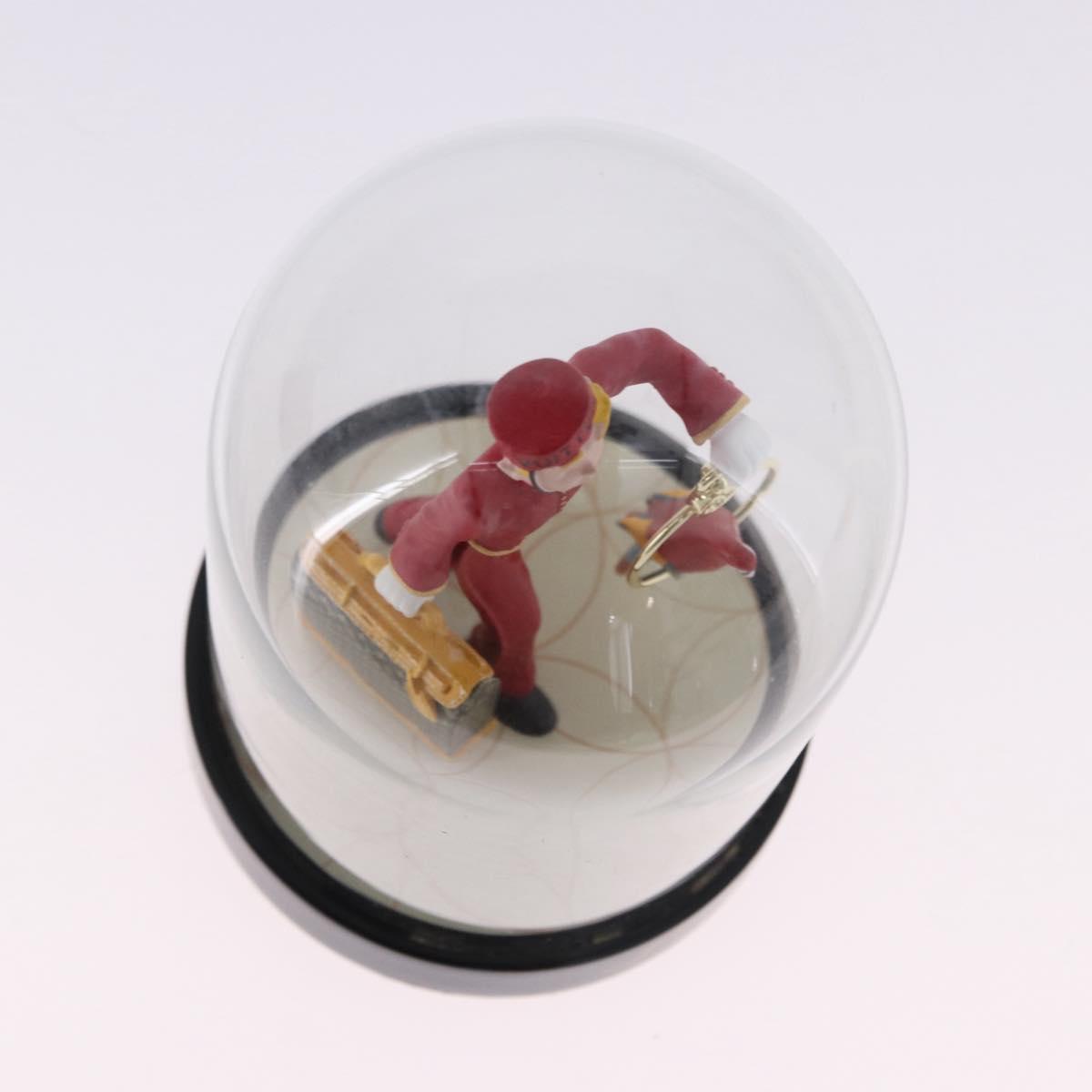 LOUIS VUITTON Pageboy Snow Globe Glass Clear LV Auth 193881M
