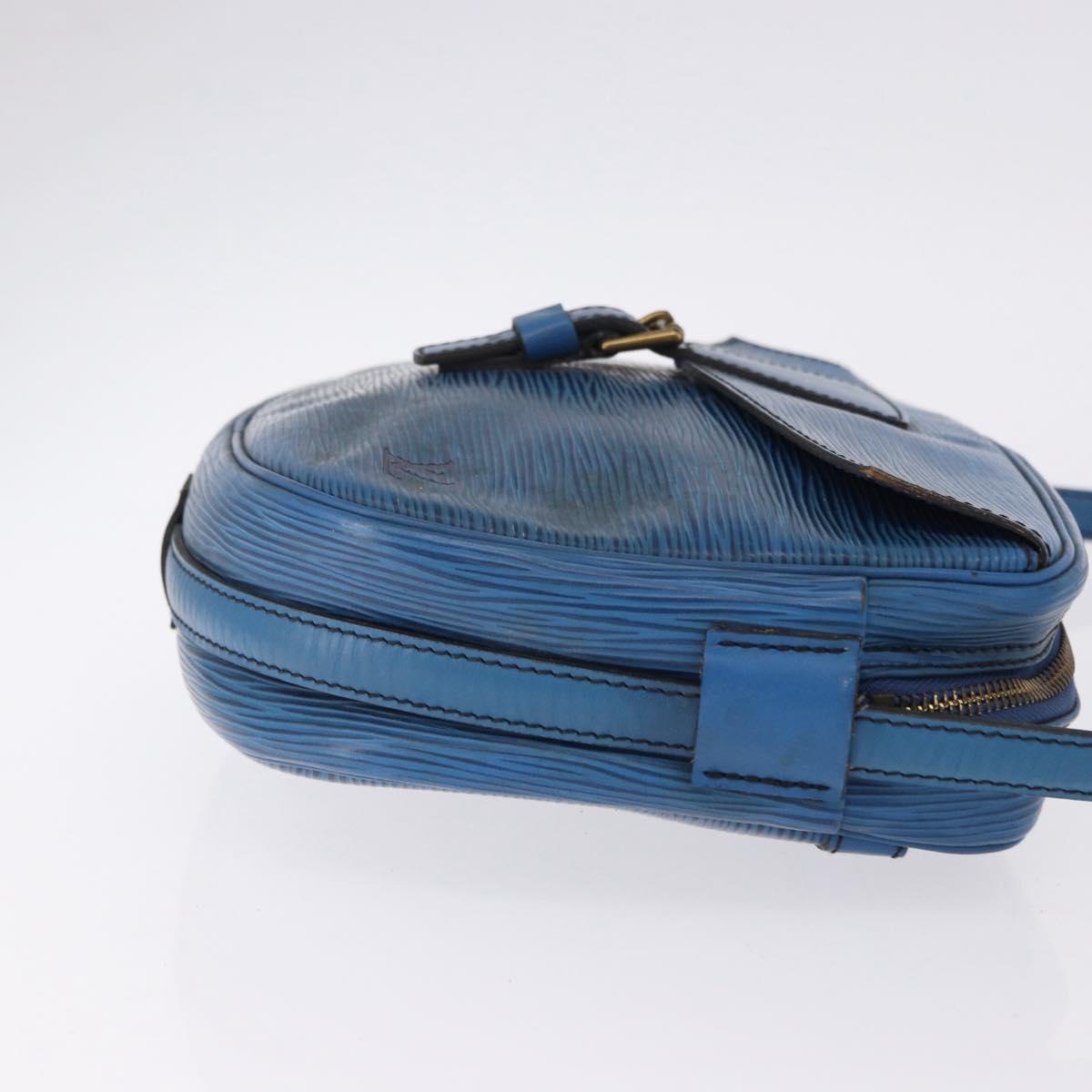 LOUIS VUITTON Epi Jeune Fille MM Shoulder Bag Toledo Blue M52155 LV Auth 193892