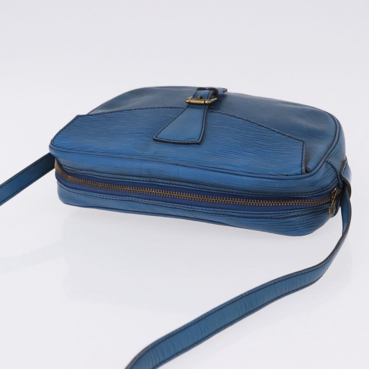 LOUIS VUITTON Epi Jeune Fille MM Shoulder Bag Toledo Blue M52155 LV Auth 193892