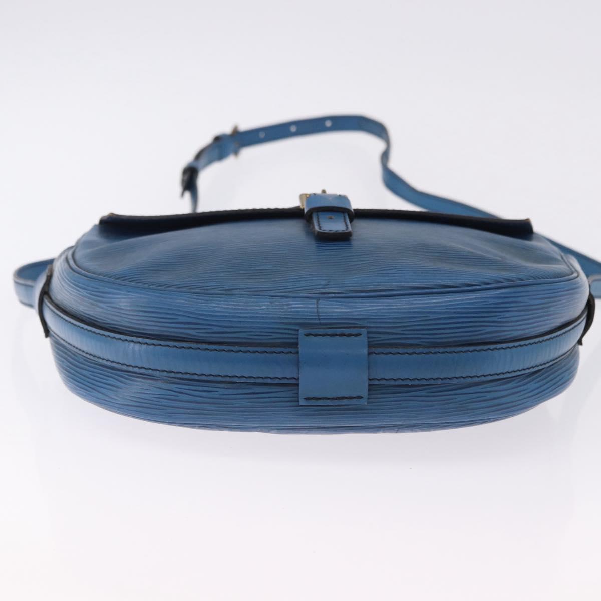 LOUIS VUITTON Epi Jeune Fille MM Shoulder Bag Toledo Blue M52155 LV Auth 193892