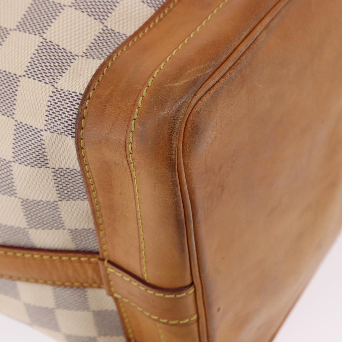 LOUIS VUITTON Damier Azur Noe Shoulder Bag N42222 LV Auth 193897A