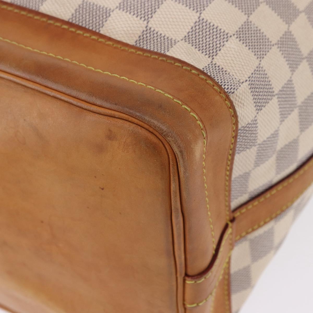 LOUIS VUITTON Damier Azur Noe Shoulder Bag N42222 LV Auth 193897A