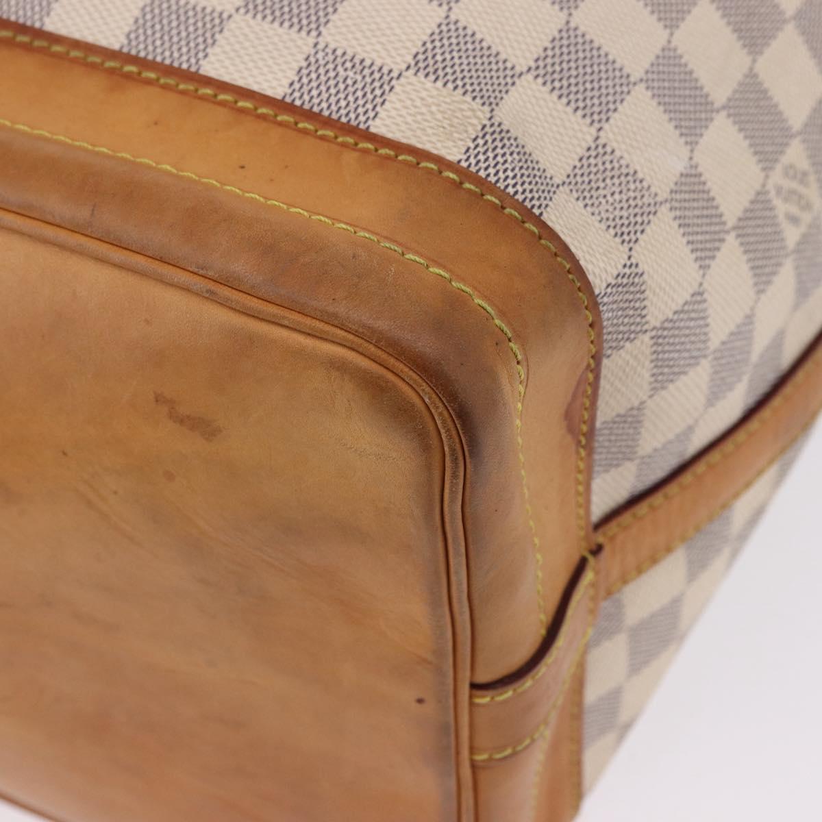 LOUIS VUITTON Damier Azur Noe Shoulder Bag N42222 LV Auth 193897A