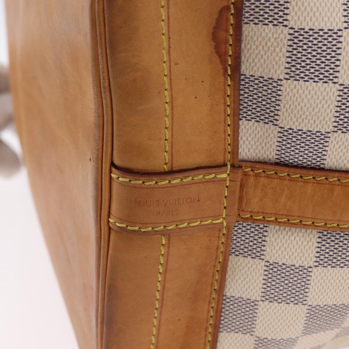 LOUIS VUITTON Damier Azur Noe Shoulder Bag N42222 LV Auth 193897A