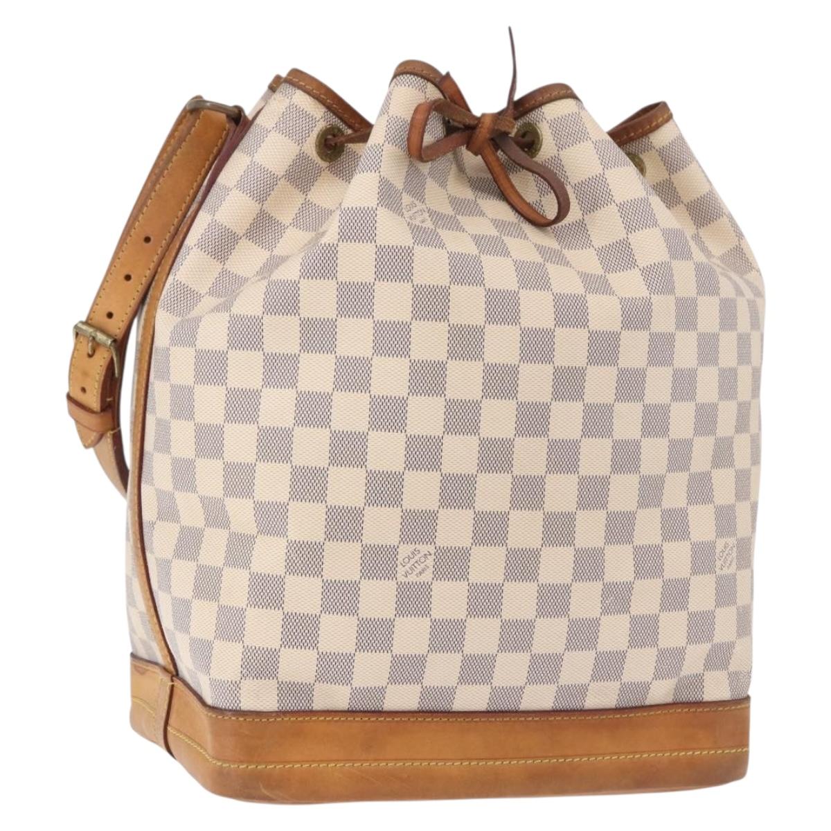 LOUIS VUITTON Damier Azur Noe Shoulder Bag N42222 LV Auth 193897A