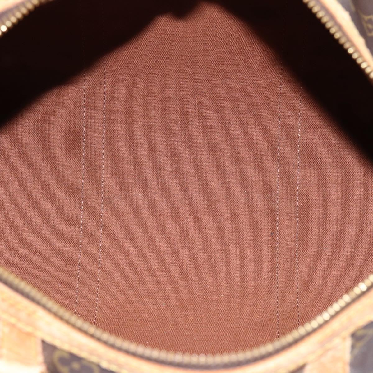 LOUIS VUITTON Monogram Sac Souple 35 Boston Bag M41626 LV Auth 193900