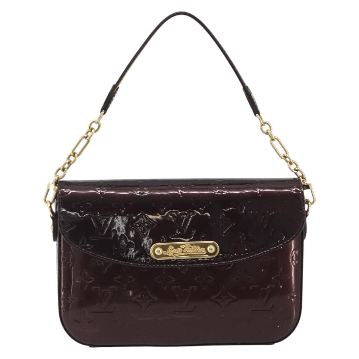LOUIS VUITTON Monogram Vernis Rodeo Drive Bag Amarante M93598 LV Auth 193905