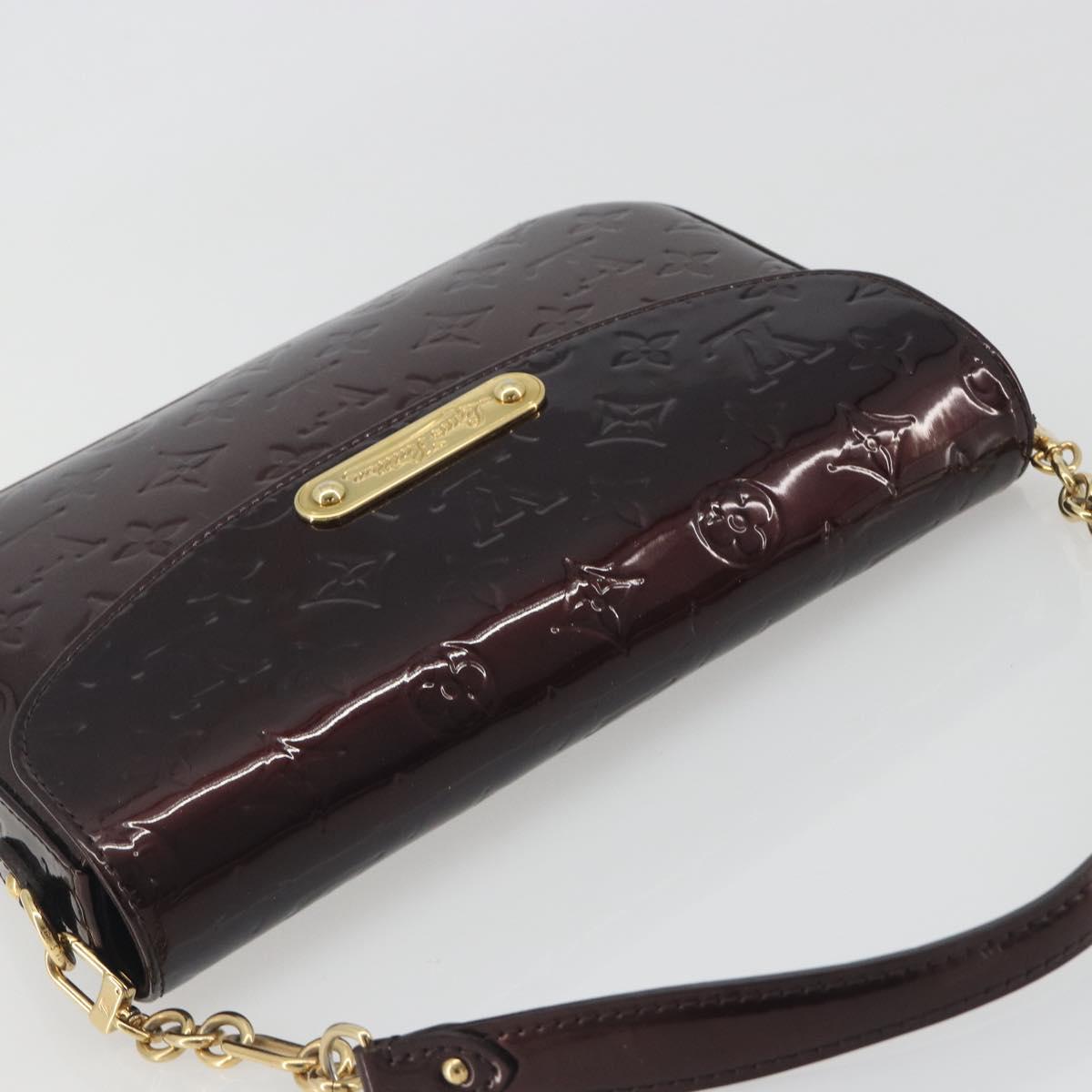 LOUIS VUITTON Monogram Vernis Rodeo Drive Bag Amarante M93598 LV Auth 193905