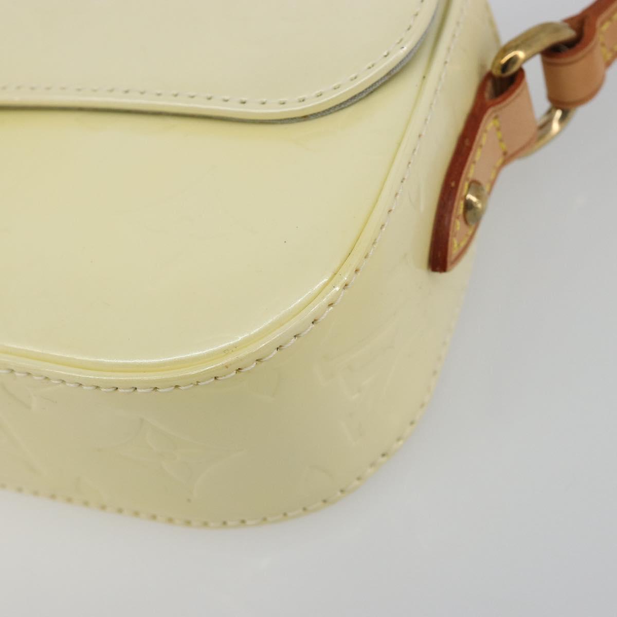 LOUIS VUITTON Monogram Vernis Malibu Street Bag Perle M91507 LV Auth 193921A