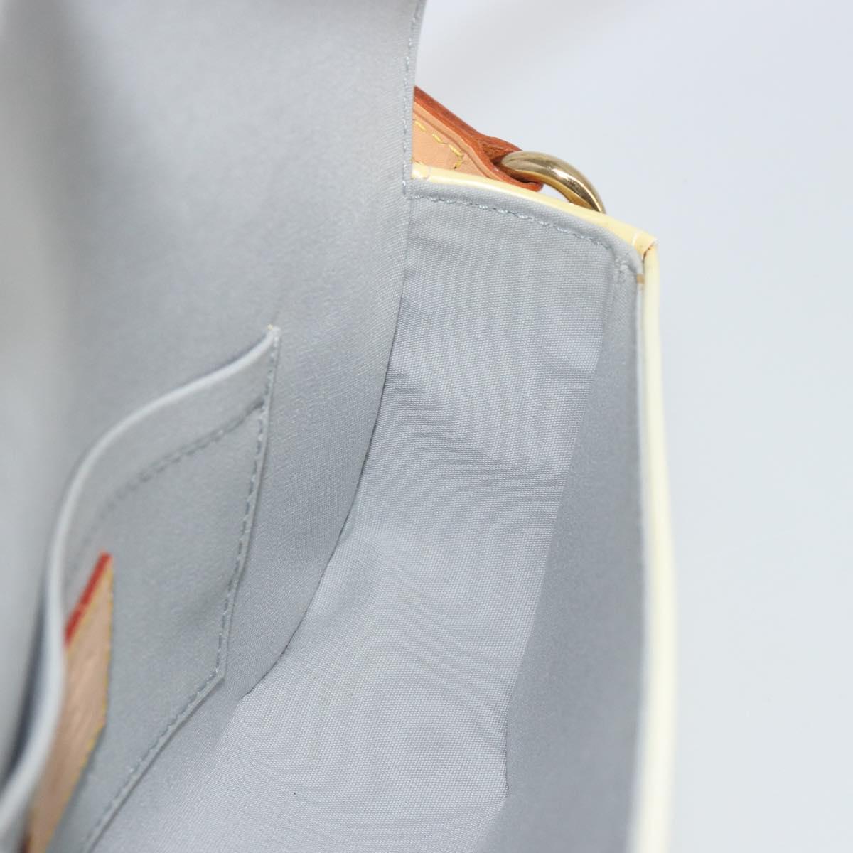 LOUIS VUITTON Monogram Vernis Malibu Street Bag Perle M91507 LV Auth 193921A