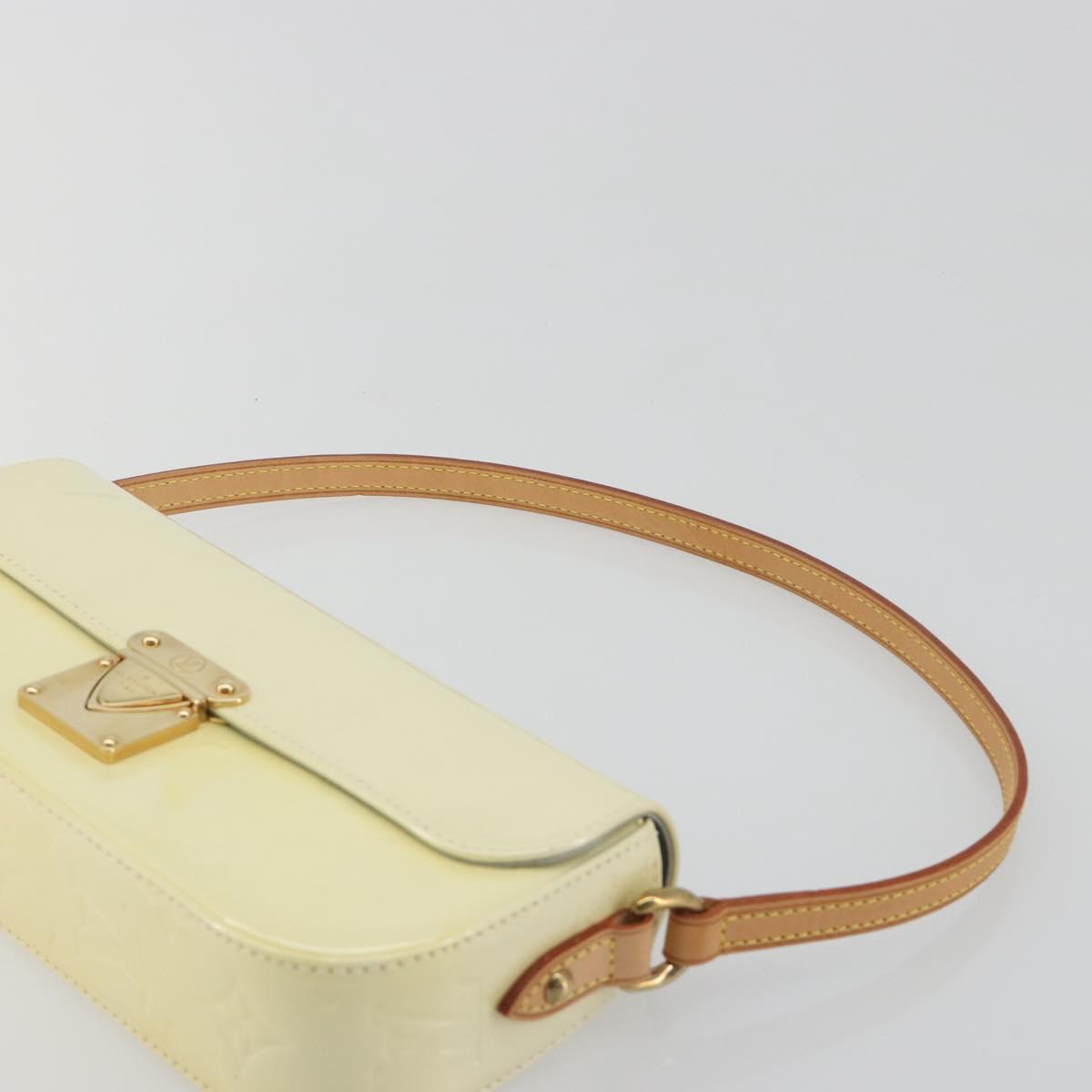 LOUIS VUITTON Monogram Vernis Malibu Street Bag Perle M91507 LV Auth 193921A