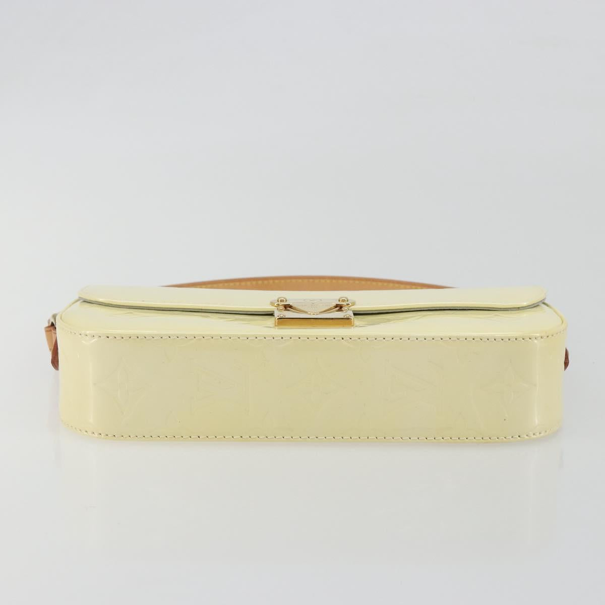 LOUIS VUITTON Monogram Vernis Malibu Street Bag Perle M91507 LV Auth 193921A
